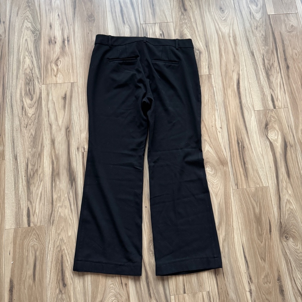 GAP High Rise Baby Boot Cut Black Wide-Leg Trousers size 16 - Picture 2 of 4